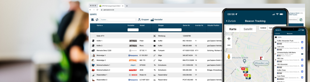 Lokalizacja narzędzi za pomocą beaconów BLE z geoCapture