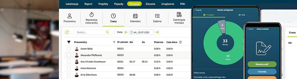 Cyfrowa rejestracja czasu pracy z geoCapture