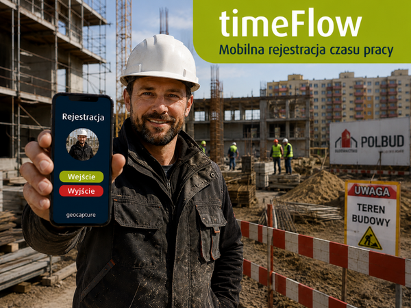 Obraz do mobilnego rejestrowania czasu przez timeFlow