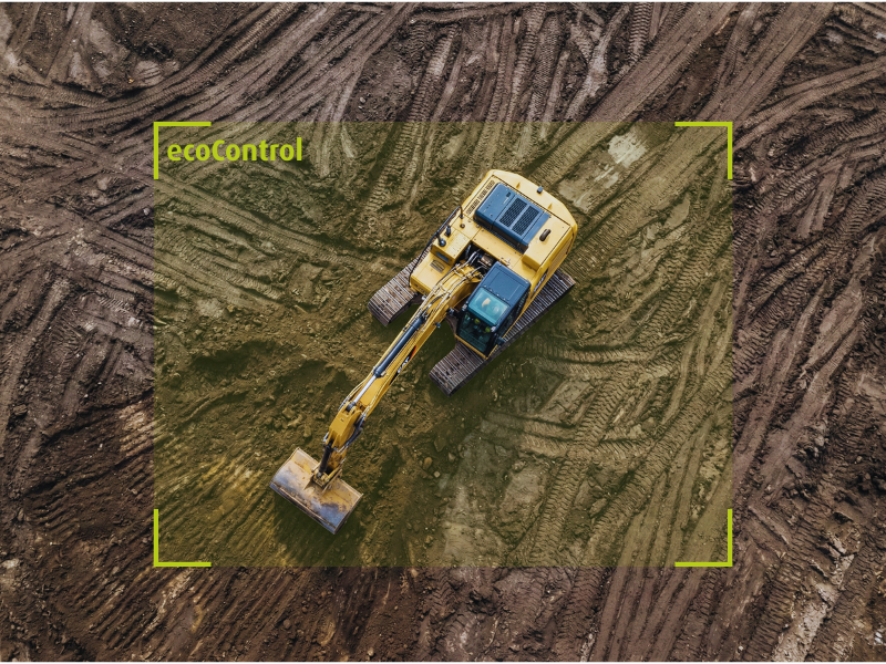 Koparka rejestrowana przez ecoControl firmy geoCapture